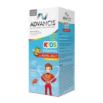 شربت کیدز ویتامینز ادونسیس همراه با رویال ژلی - 150 میلی لیتر
