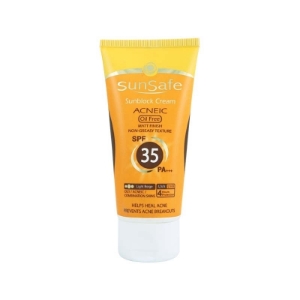 کرم ضد آفتاب SPF 35 فاقد چربی سان سیف - بژ روشن