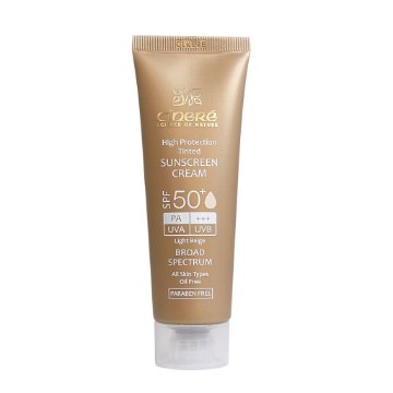 کرم ضد آفتاب رنگی SPF50 فاقد چربی سینره - بژ روشن	
