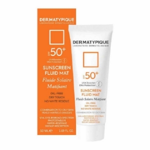 ضد آفتاب بی رنگ فاقد چربی SPF50+ درماتیپیک