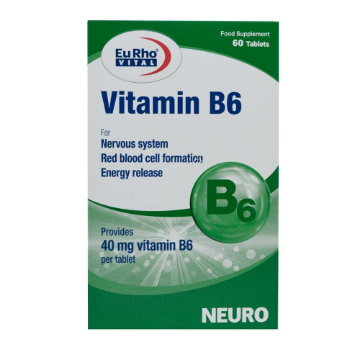 قرص ویتامین ب6 یورویتال - 60 عددی