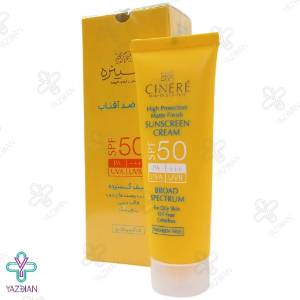 کرم ضد آفتاب SPF50 سینره فاقد چربی - بی رنگ