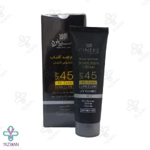 کرم ضد آفتاب SPF45 سینره فاقد چربی مناسب آقایان - بی رنگ