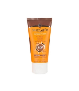 كرم ضد آفتاب +SPF 50 فاقد چربی سان سیف - بی رنگ