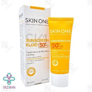 فلوئید ضد آفتاب فاقد چربی SPF 50 بی رنگ اسکین وان - 40 میلی لیتر