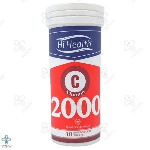 قرص ویتامین ث جوشان 2000 های هلث - 10 عددی	