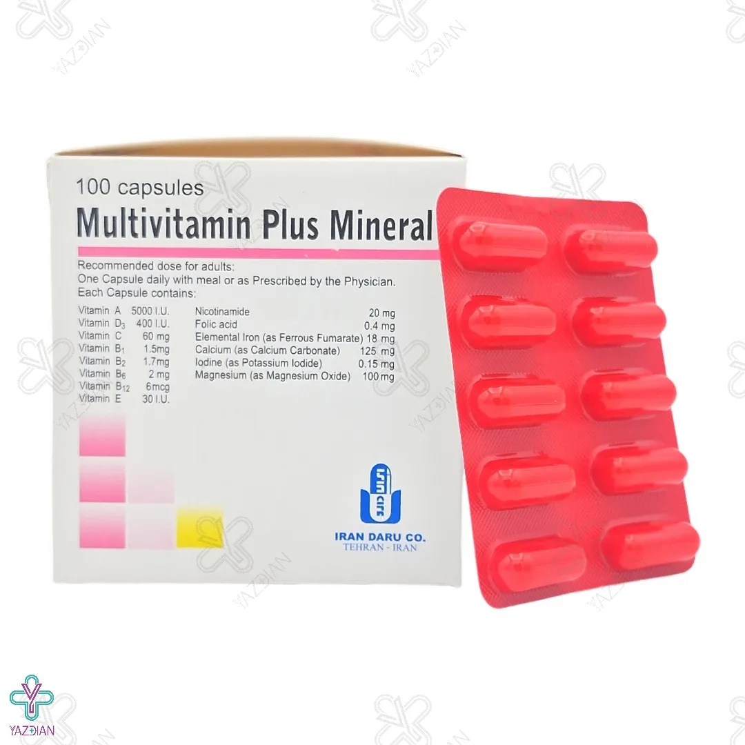 کپسول مولتی ویتامین مینرال - 100 عددی
