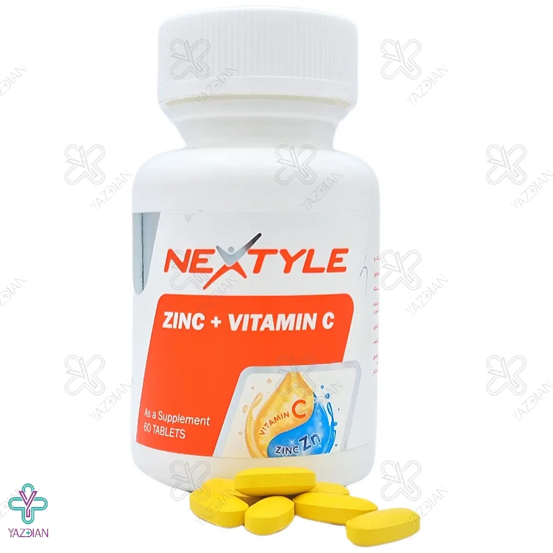 قرص زینک پلاس ویتامین ث نکستایل - 60 عددی