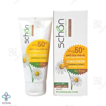 کرم ضد آفتاب SPF50 فاقد چربی شون - بژ طبیعی	