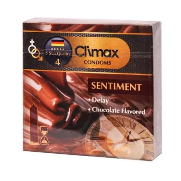 کاندوم خاردار شکلاتی کلایمکس - 3 عددی 