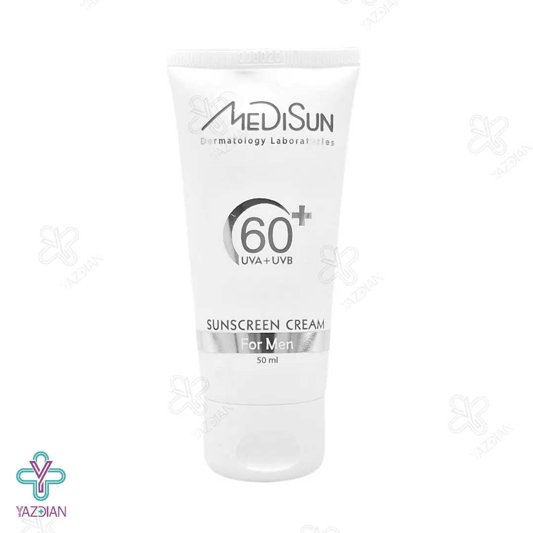 کرم ضد آفتاب SPF60 آقایان مدیسان - بی رنگ