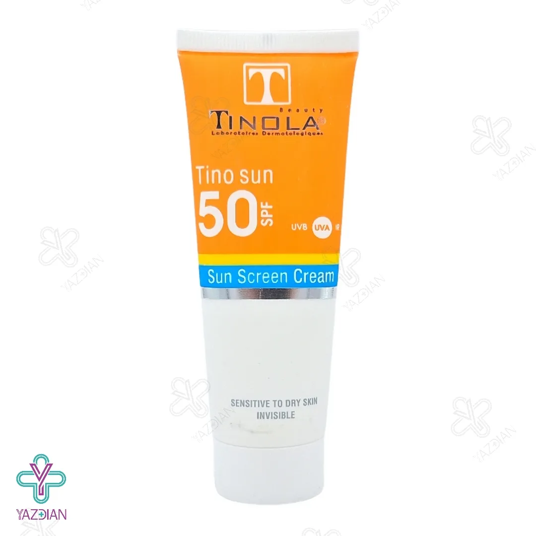 کرم ضد آفتاب SPF50 پوست خشک تینولا - بی رنگ