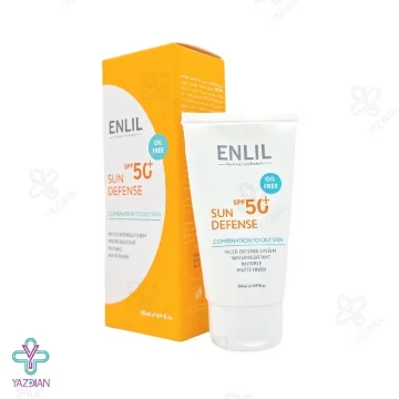 کرم ضد آفتاب SPF50 فاقد چربی سان دیفنس انلیل - بی رنگ