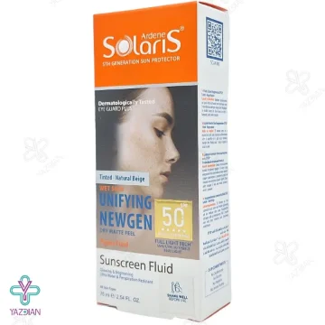 فلوئید ضد آفتاب SPF50 روشن کننده آردن سولاریس – بژ طبیعی