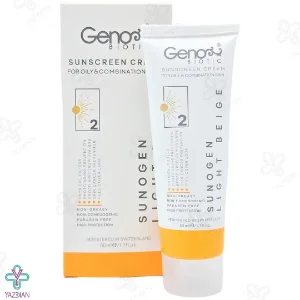 کرم ضد آفتاب فاقد چربی ژنوبایوتیک - SPF50	