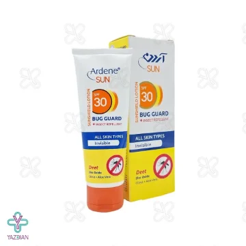 لوسیون ضد آفتاب دافع حشرات SPF30 آردن – بی رنگ