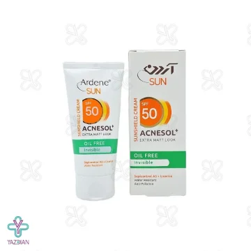 کرم ضد آفتاب فاقد چربی SPF 50 آکنه سل آردن - بی رنگ