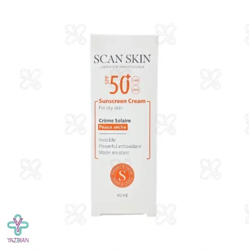 کرم ضد آفتاب SPF50 پوست خشک اسکن اسکین – بی رنگ