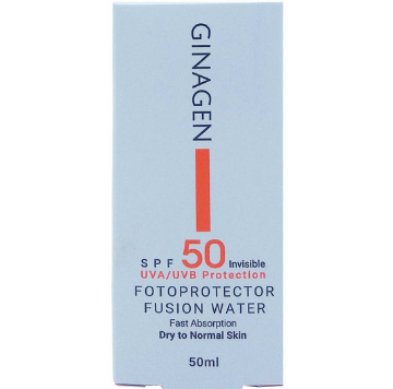 کرم ضد آفتاب SPF50 فیوژن واتر پوست خشک و معمولی ژیناژن – بی رنگ