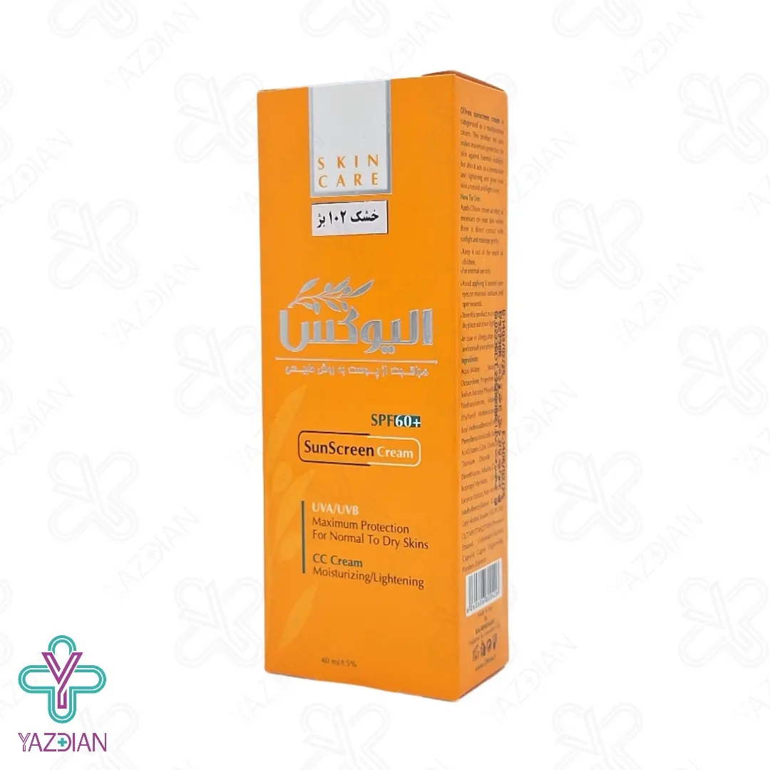 کرم ضد آفتاب SPF60 پوست خشک الیوکس – بژ 102