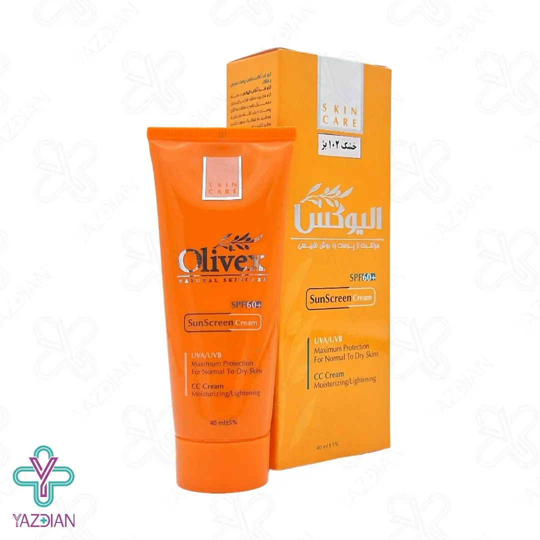 کرم ضد آفتاب SPF60 پوست خشک الیوکس – بژ 102