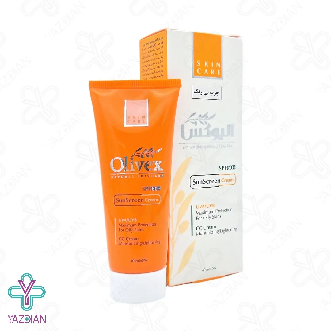 کرم ضد آفتاب SPF60 پوست چرب الیوکس – بی رنگ