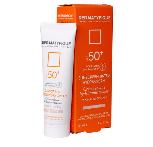 کرم ضد آفتاب SPF50 پوست نرمال تا خشک درماتیپیک – رز بژ