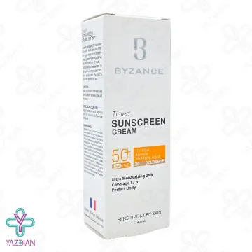 کرم ضد آفتاب spf50 پوست خشک بیزانس – بژ طلایی