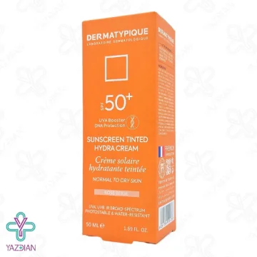 کرم ضد آفتاب SPF50 پوست نرمال تا خشک درماتیپیک – رز بژ