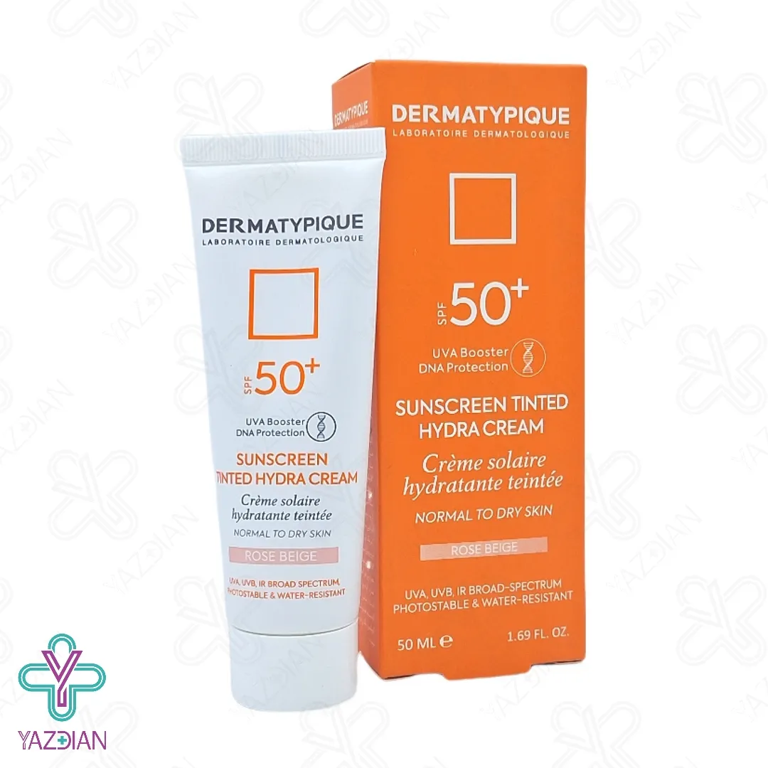 کرم ضد آفتاب SPF50 پوست نرمال تا خشک درماتیپیک – رز بژ