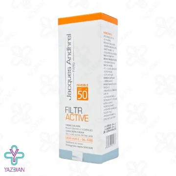 کرم ضد آفتاب SPF50 فاقد چربی پوست چرب ژاک آندرل - بی رنگ