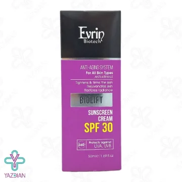 کرم ضد آفتاب ضد چروک SPF30 بایولیفت اورین – بی رنگ