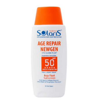 فلوئید ضد آفتاب و ضد چروک SPF50 آردن سولاریس – بی رنگ