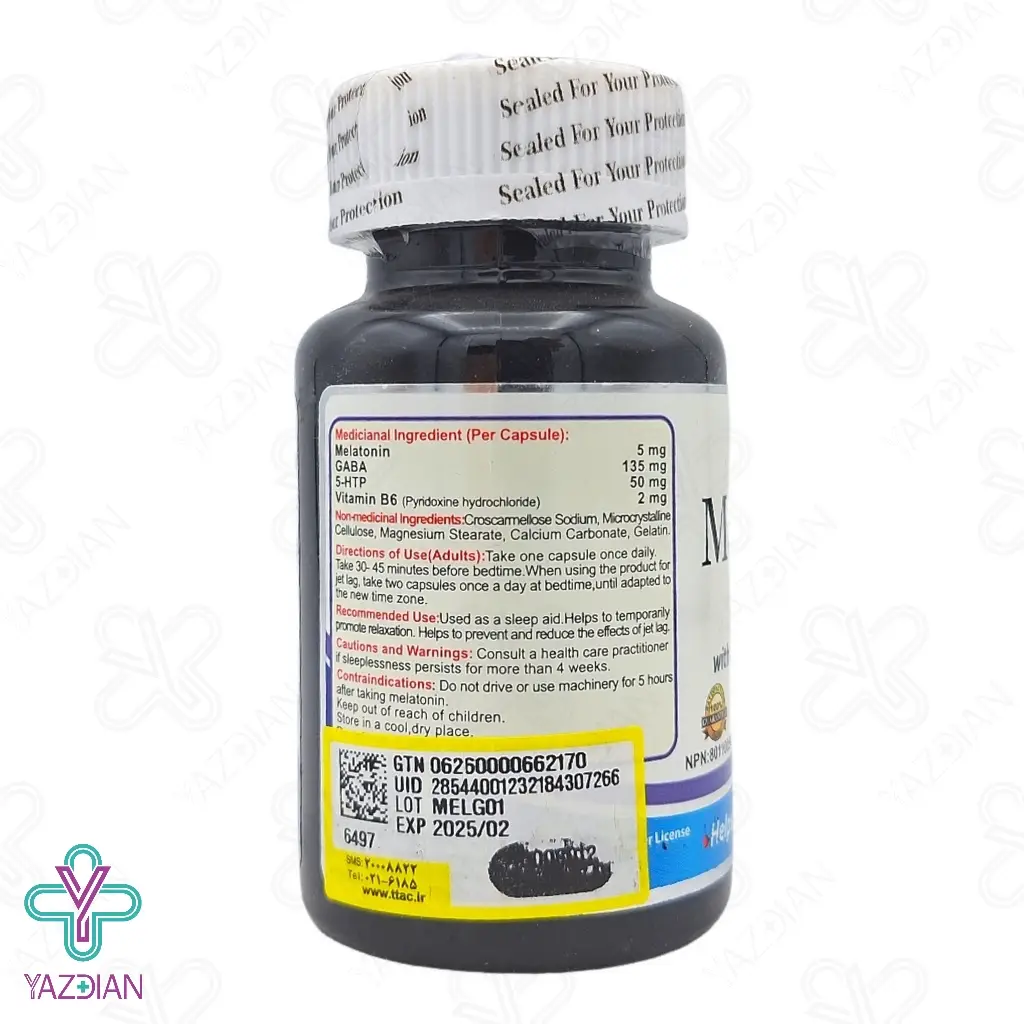 کپسول خواب آور و آرام بخش ملاتونین پلاس گابا نوتراسن - 30 عددی