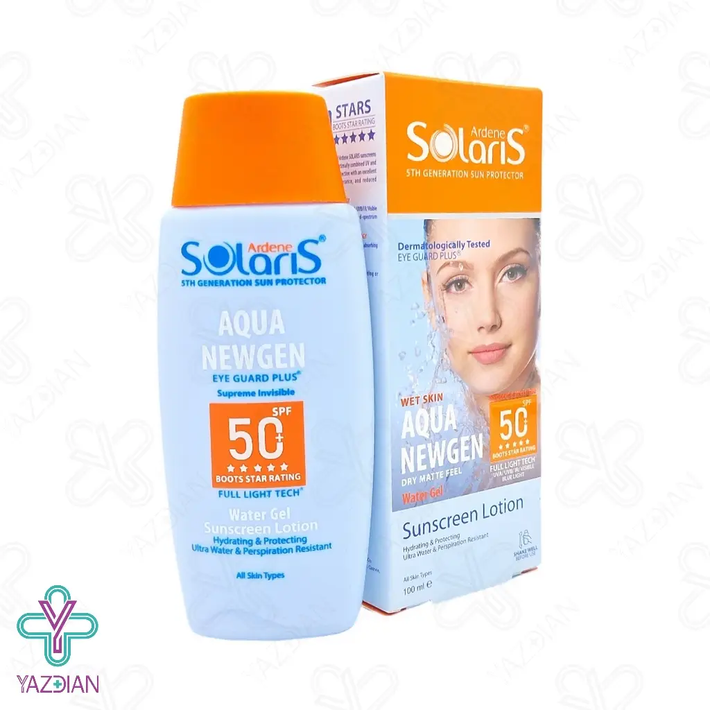 لوسیون ضد آفتاب آبرسان فاقد چربی SPF 50 آکوا نیوژن آردن سولاریس - بدون رنگ	