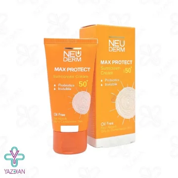 کرم ضد آفتاب SPF50 فاقد چربی مکس پروتکت نئودرم - بی رنگ	