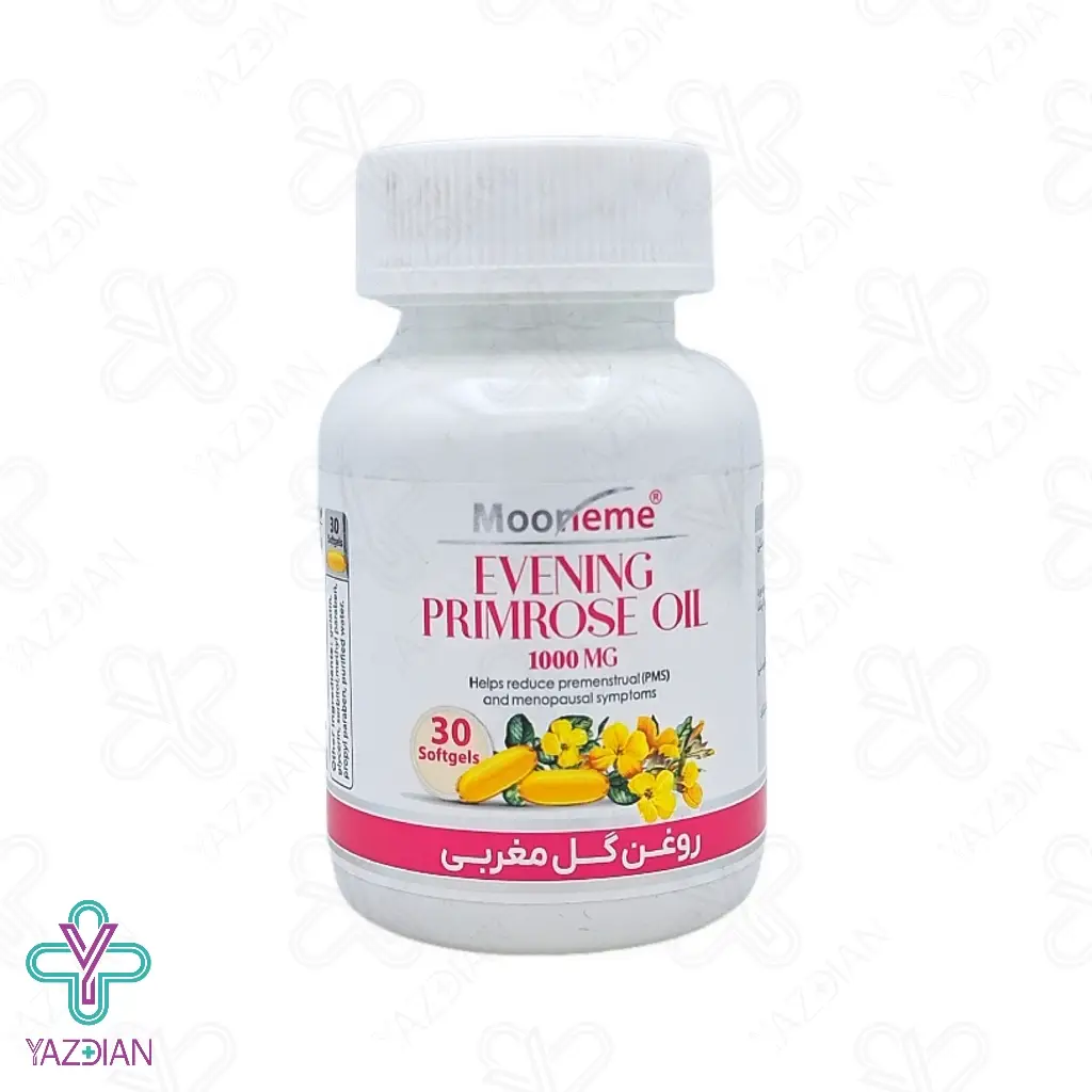 سافت ژل گل مغربی 1000 میلی گرم مونم اکسیر آفرین آریا - 30 عددی	