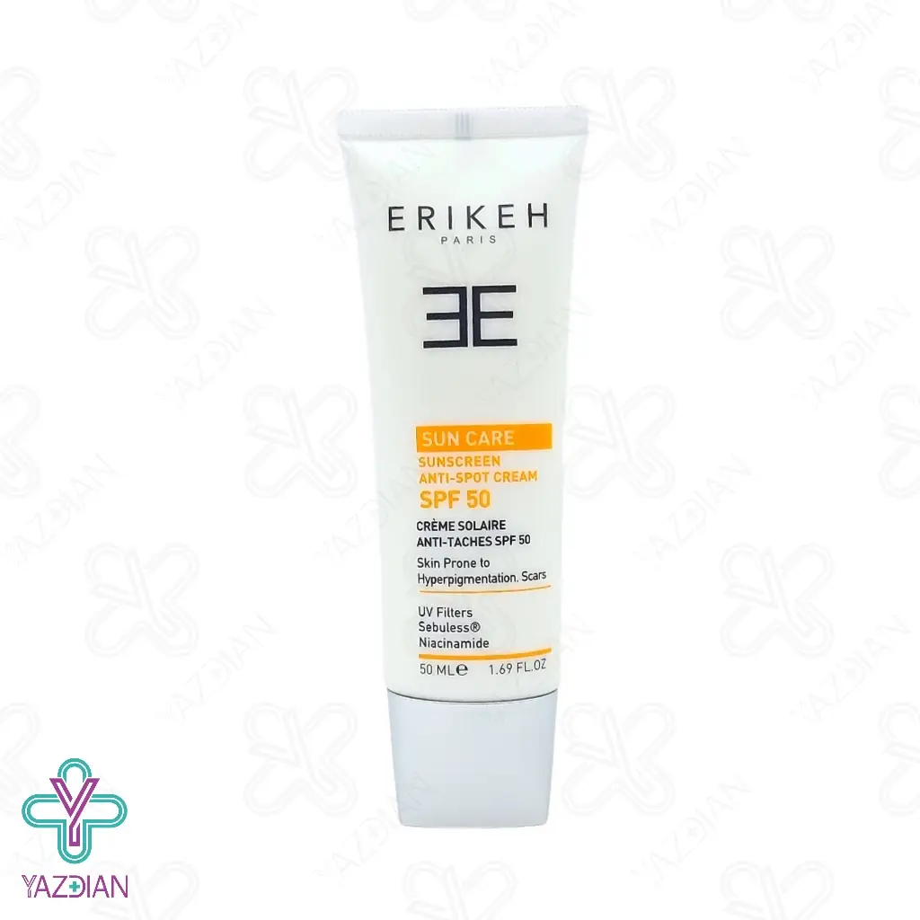 کرم ضد آفتاب ضد لک SPF50 اریکه - بی رنگ	