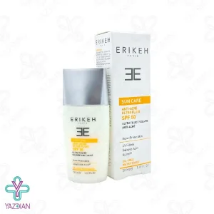 فلوئید ضد آفتاب و ضد جوش SPF50 فاقد چربی اریکه – بی رنگ	