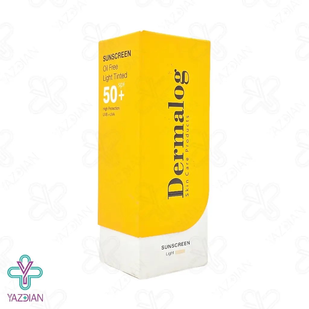 کرم ضد آفتاب فاقد چربی SPF50 درمالوگ - بژ روشن	