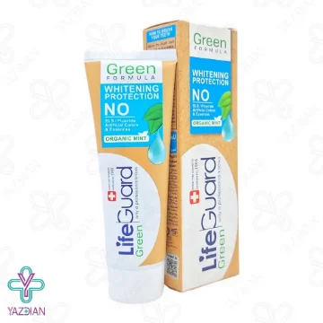 خمیر دندان سفید کننده گرین (گیاهی) لایف گارد - 100 گرم	