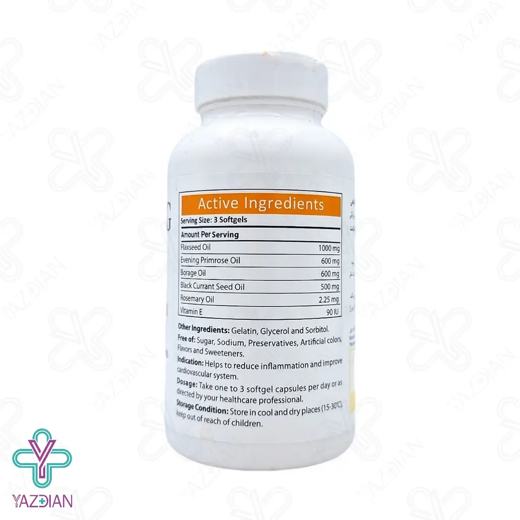 سافت ژل امگا 3.6 سوپر میکس آنتی ایجینگ - 60 عددی	