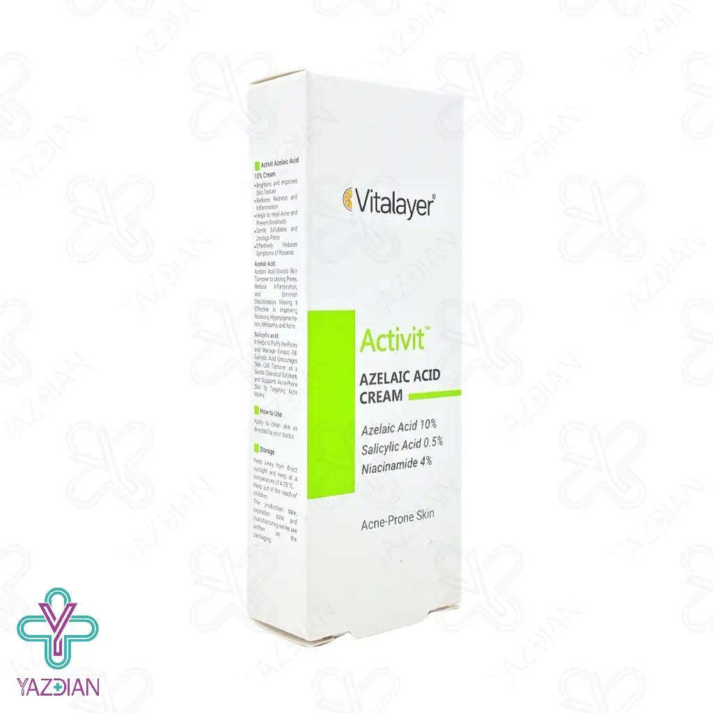 کرم آزلائیک اسید 10% اکتی ویت ویتالایر - 30 میلی لیتر	