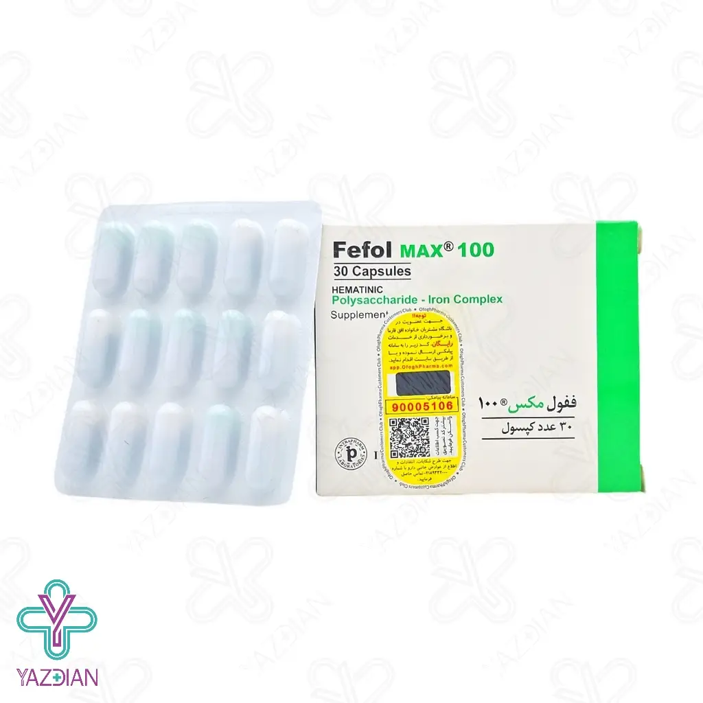 کپسول آهن 100 ففول مکس - 30 عددی	