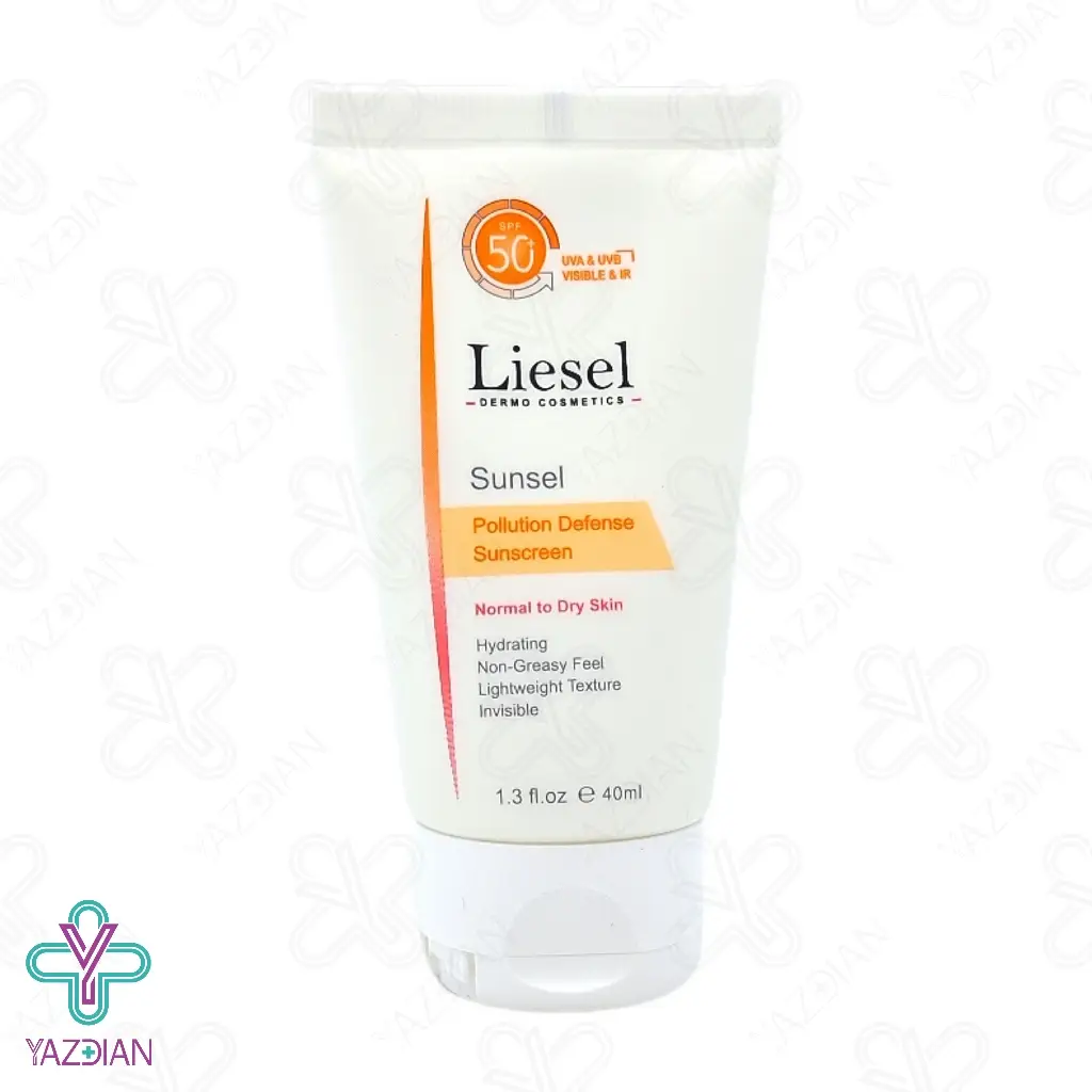 کرم ضد آفتاب SPF50 پوست خشک لایسل - بی رنگ	