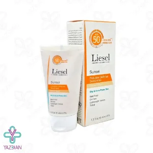 کرم ضد آفتاب SPF50 پوست چرب لایسل - بژ طبیعی	