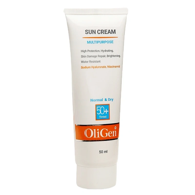کرم ضد آفتاب چند منظوره SPF50 پوست خشک و معمولی الی ژن - بژ متوسط