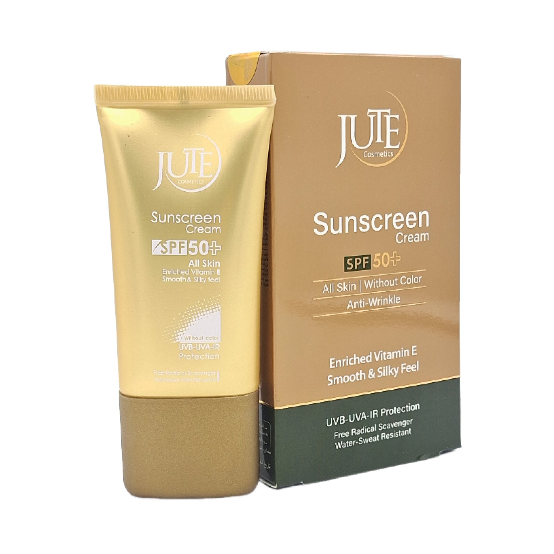 کرم ضد آفتاب ضد چروک فاقد چربی SPF 50 ژوت - بی رنگ