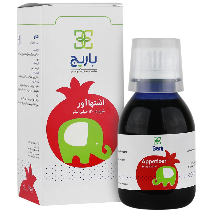شربت اشتها آور کودک باریج اسانس - 120 میلی لیتر 