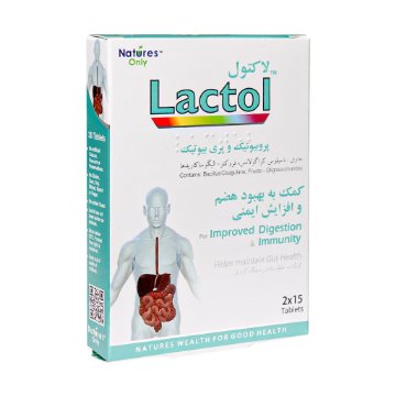 قرص گوارش لاکتول نیچرز اونلی - 30 عددی